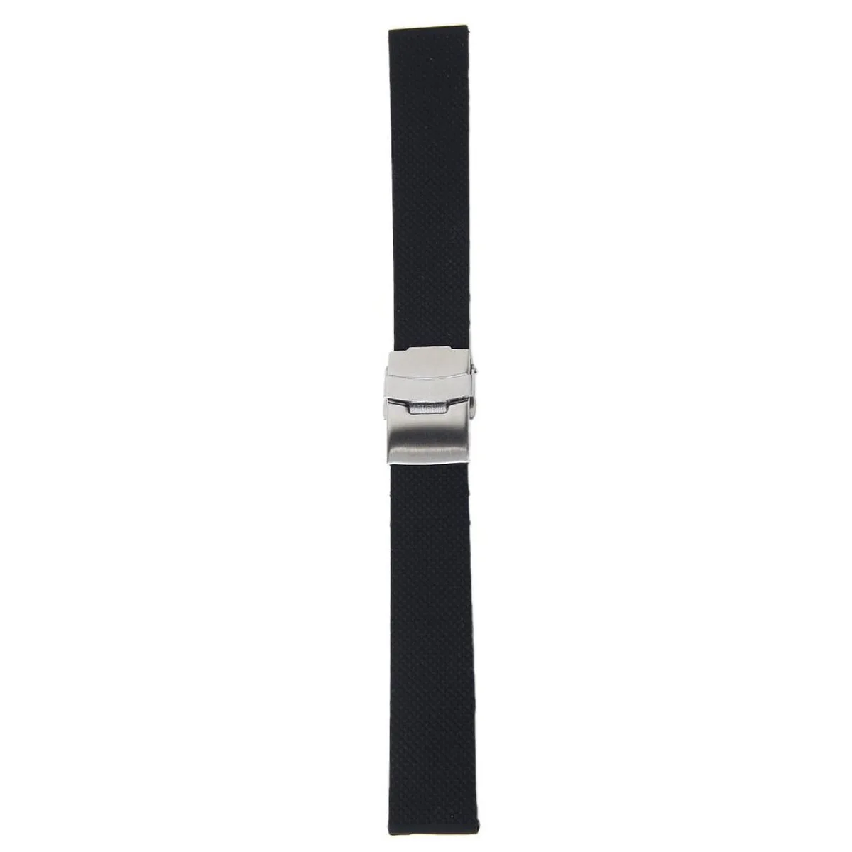 20mm Waterproof Lattice Pattern Silicone Watch Band Strap with Stainless Steel Deployment Clasp Buckle (Black)
20mm Waterproof Lattice Pattern Silicone Watch Band Strap with Stainless Steel Deployment Clasp Buckle (Black)