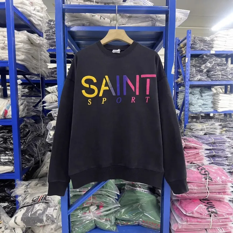 2025AW High Street Saint 100% Cotton Unisex Oversized Crewneck Sweatshirt Rainbow Letter Print Casual Top
2025AW High Street Saint 100% Cotton Unisex Oversized Crewneck Sweatshirt Rainbow Letter Print Casual Top