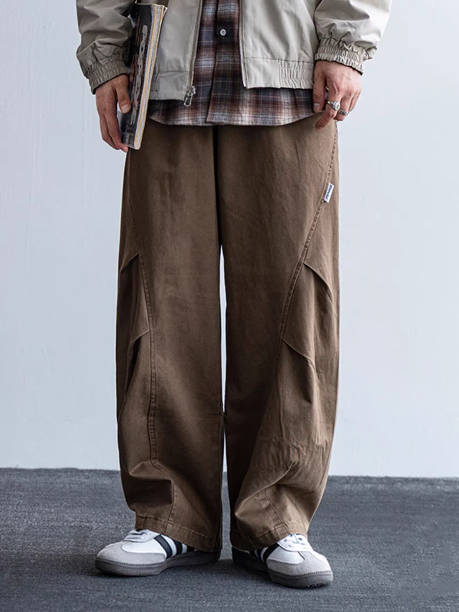 American Sle Casual Folded Work Pants Men's Spring Autumn Design Sense Cool Wide Leg Paratrooper Straight Leg Long Pants
American Sle Casual Folded Work Pants Men's Spring Autumn Design Sense Cool Wide Leg Paratrooper Straight Leg Long Pants