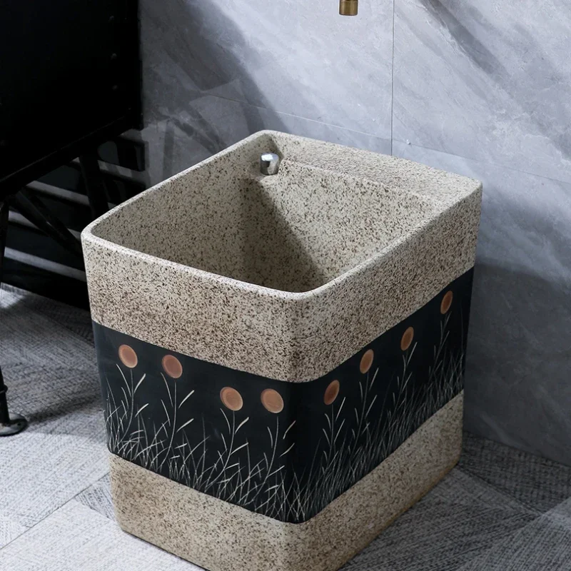 ~Yan SUNFLOWER Mop Pool Outdoor Courtyard Ceramic Mop Sink Home Balcony Bathroom Wash Mop Pool
~Yan SUNFLOWER Mop Pool Outdoor Courtyard Ceramic Mop Sink Home Balcony Bathroom Wash Mop Pool