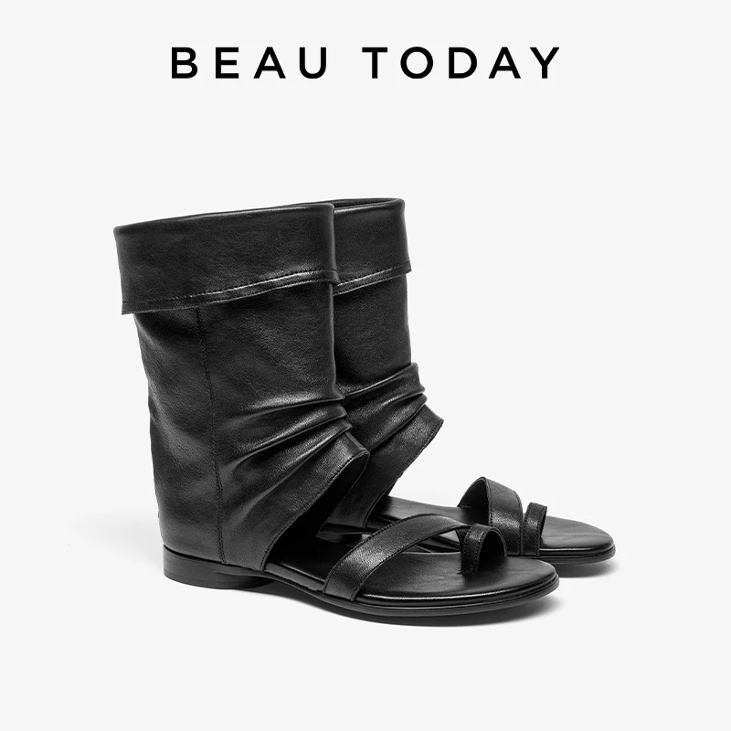 BEAUTODAY Fashion Sandals Women Genuine Leather Toe Post Solid Color Sewing Boots Slip-on Ladies Shoes Handmade 07144
BEAUTODAY Fashion Sandals Women Genuine Leather Toe Post Solid Color Sewing Boots Slip-on Ladies Shoes Handmade 07144