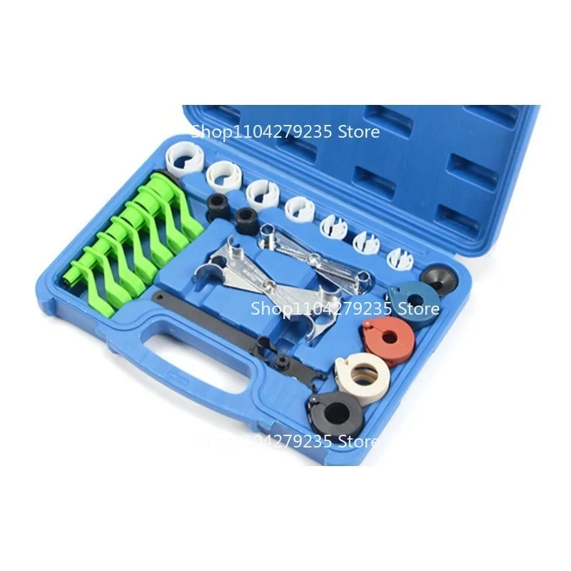 Подходит для демонтажа комплекта из 25 предметов масляных трубок для труб кондиционирования воздуха в автомобилях. 
Подходит для демонтажа комплекта из 25 предметов масляных трубок для труб кондиционирования воздуха в автомобилях.