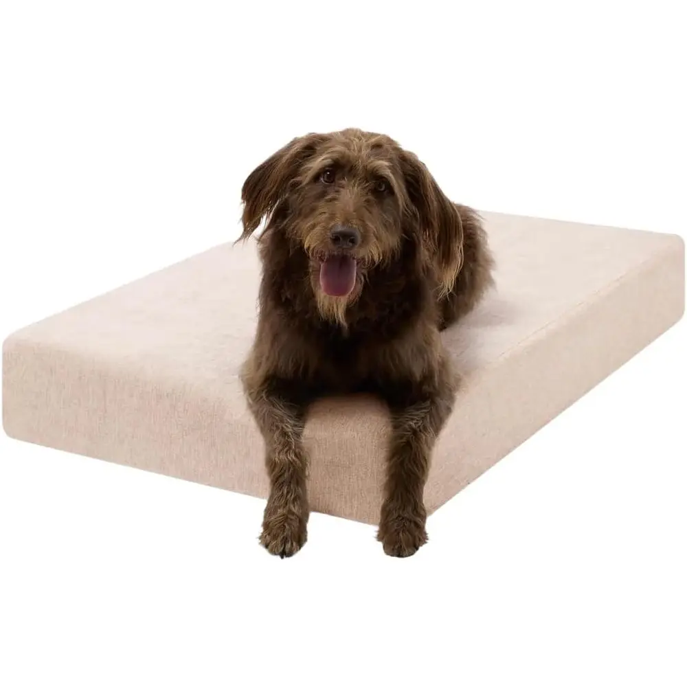 Orthopedic Memory Foam Dog Bed - 7 Mattress for 50-70 lbs Dogs - Joint Support & Washable Cover - 48x30x7 Driftwood Linen
Orthopedic Memory Foam Dog Bed - 7 Mattress for 50-70 lbs Dogs - Joint Support & Washable Cover - 48x30x7 Driftwood Linen