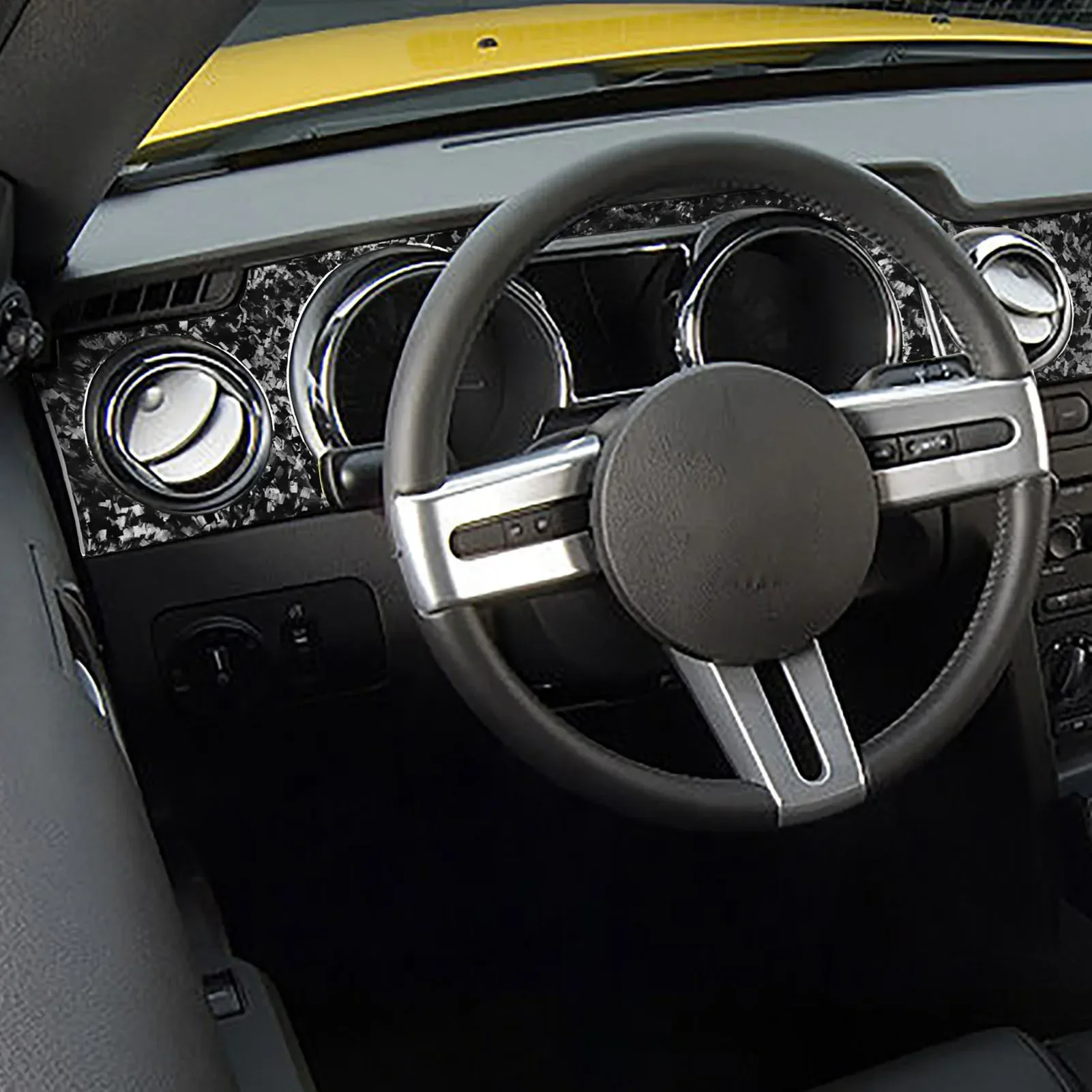 For Ford Mustang GT 2005-2009 Accessories Carbon Fiber Car Interior Speedometer Air Outlet Copilot Panel Trim Sticker
For Ford Mustang GT 2005-2009 Accessories Carbon Fiber Car Interior Speedometer Air Outlet Copilot Panel Trim Sticker