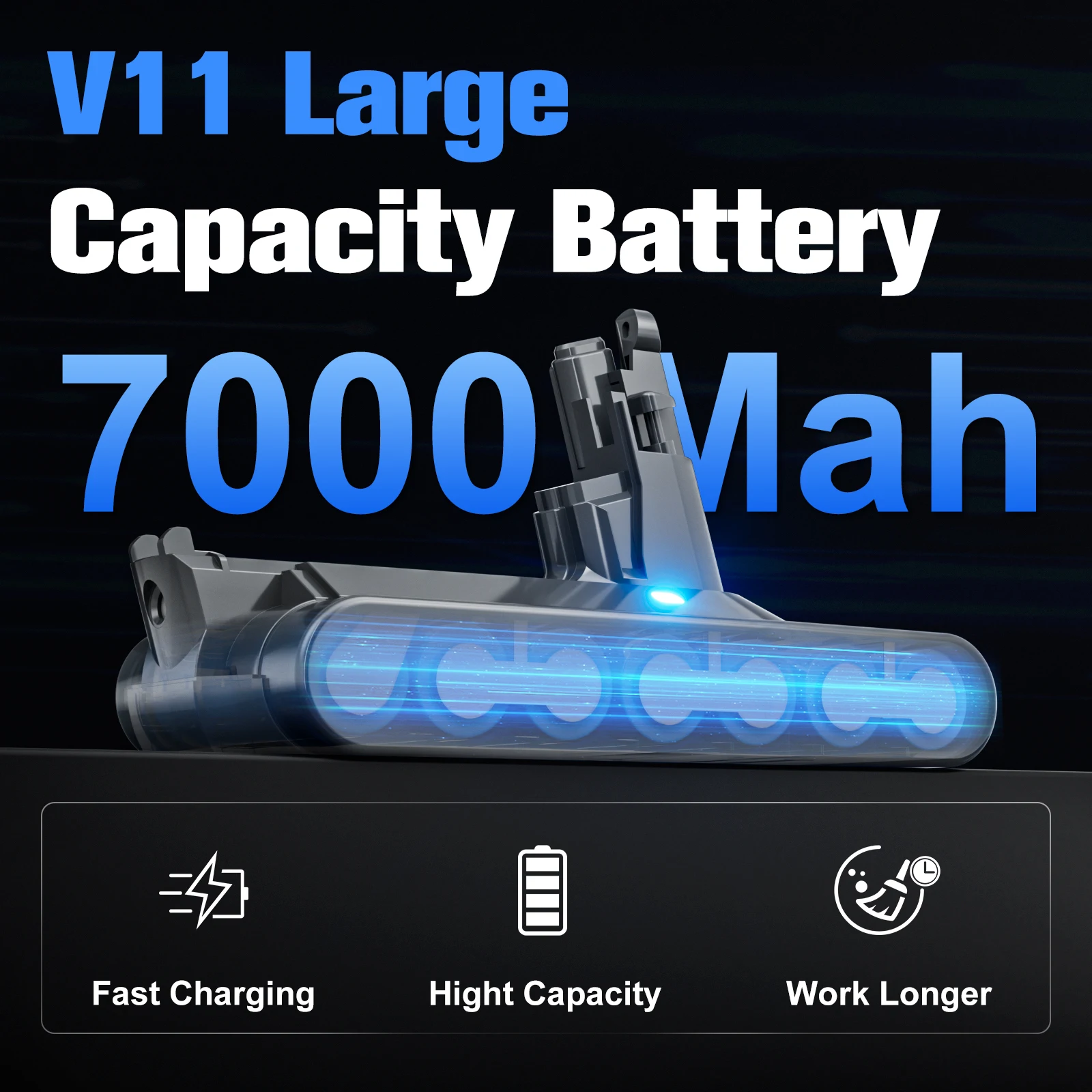 For Dyson V11 Battery 25.2V 7000mAh SV14 Lithium Li-ion Vacuum Cleaner Rechargeable Battery Absolute V11 Animal SV14 970145-02
For Dyson V11 Battery 25.2V 7000mAh SV14 Lithium Li-ion Vacuum Cleaner Rechargeable Battery Absolute V11 Animal SV14 970145-02