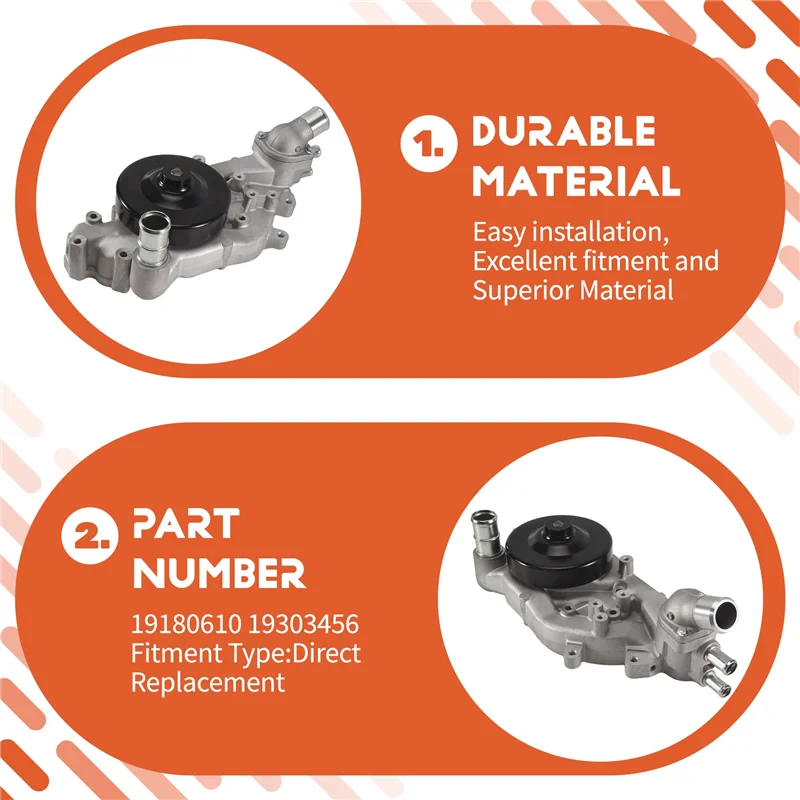 NEW-Engine Cooling System Water Pump Replacement 19180610 19303456 19337228 For Cadillac CTS 2009-2015 Camaro 2012-201
NEW-Engine Cooling System Water Pump Replacement 19180610 19303456 19337228 For Cadillac CTS 2009-2015 Camaro 2012-201