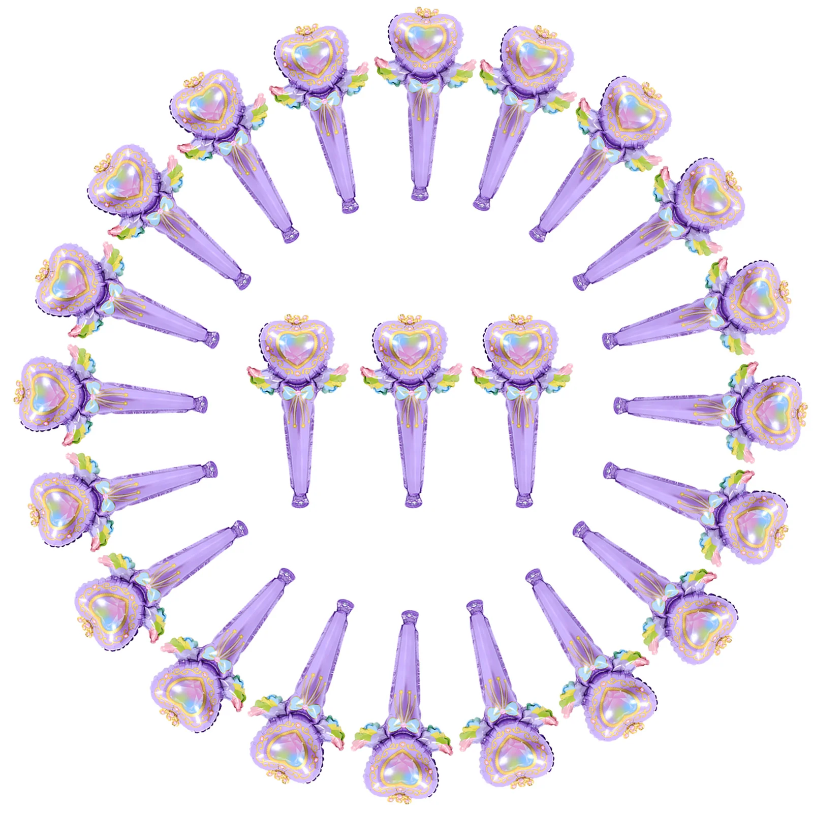50 Pcs Medium Stick Inflatable Fairy Wand Bride Balloons Tassel Aluminum Foil Light Decor
50 Pcs Medium Stick Inflatable Fairy Wand Bride Balloons Tassel Aluminum Foil Light Decor