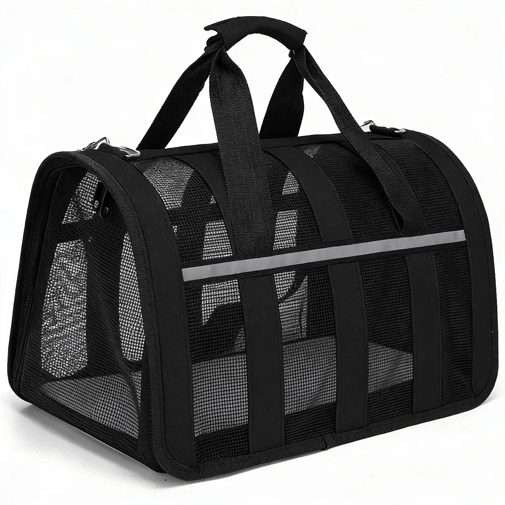 1pc Foldable Breathable Mesh Pet Carrier Bag, Large Capacity Pet Travel Backpack For Outdoor Use, Suitable For Carrying Dogs And Cats, All-Season Ventilated And Portable
1pc Foldable Breathable Mesh Pet Carrier Bag, Large Capacity Pet Travel Backpack For Outdoor Use, Suitable For Carrying Dogs And Cats, All-Season Ventilated And Portable