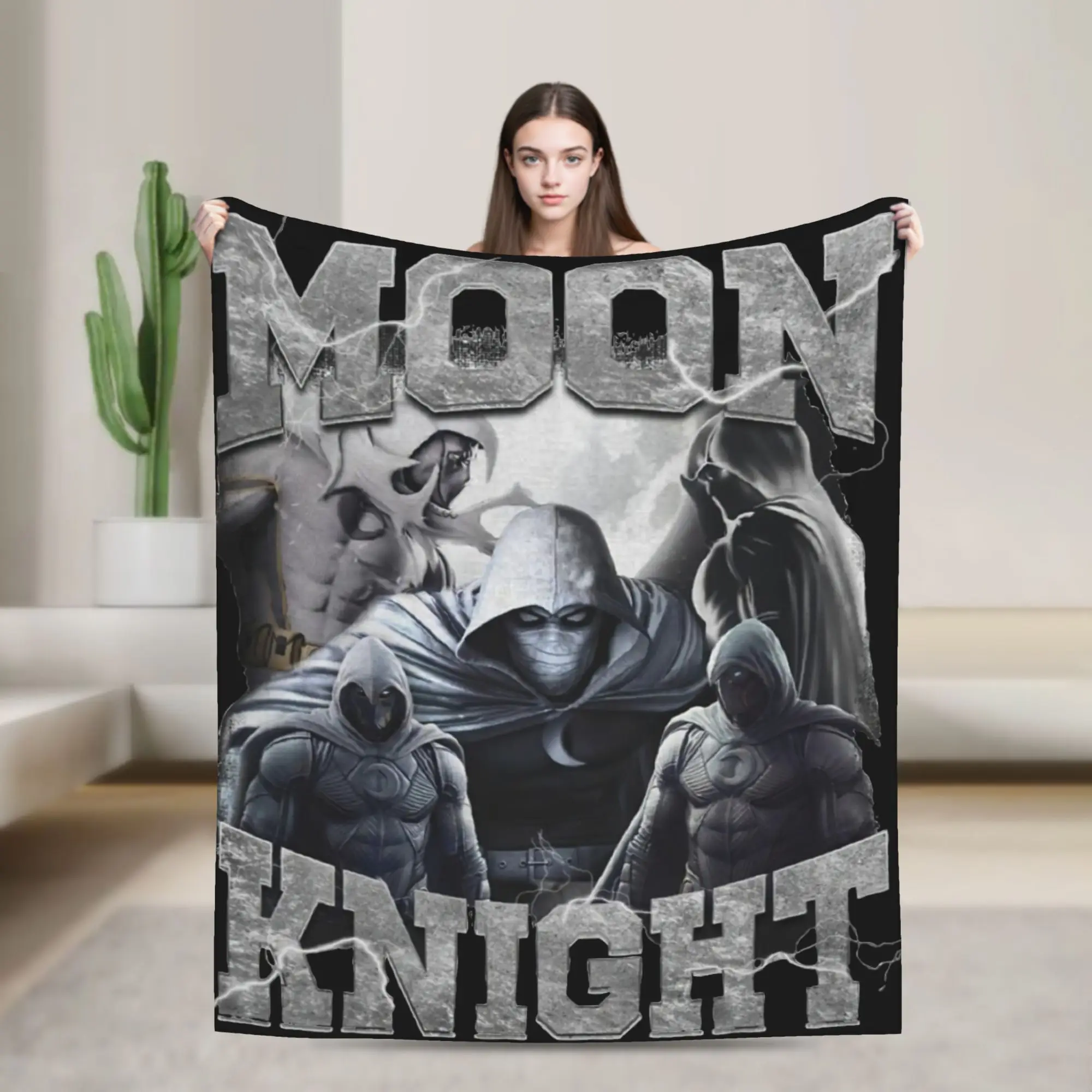 Moon Knight Anime Blankets Flannel Vintage Breathable Throw Blankets for Chair Covering Sofa Winter
Moon Knight Anime Blankets Flannel Vintage Breathable Throw Blankets for Chair Covering Sofa Winter
