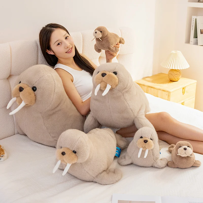 Adorable Walrus Plush Stuffed Toy Soft Cute Kawaii Beige Brown Sea Animal Doll Special For Home Decoration Giftable
Adorable Walrus Plush Stuffed Toy Soft Cute Kawaii Beige Brown Sea Animal Doll Special For Home Decoration Giftable
