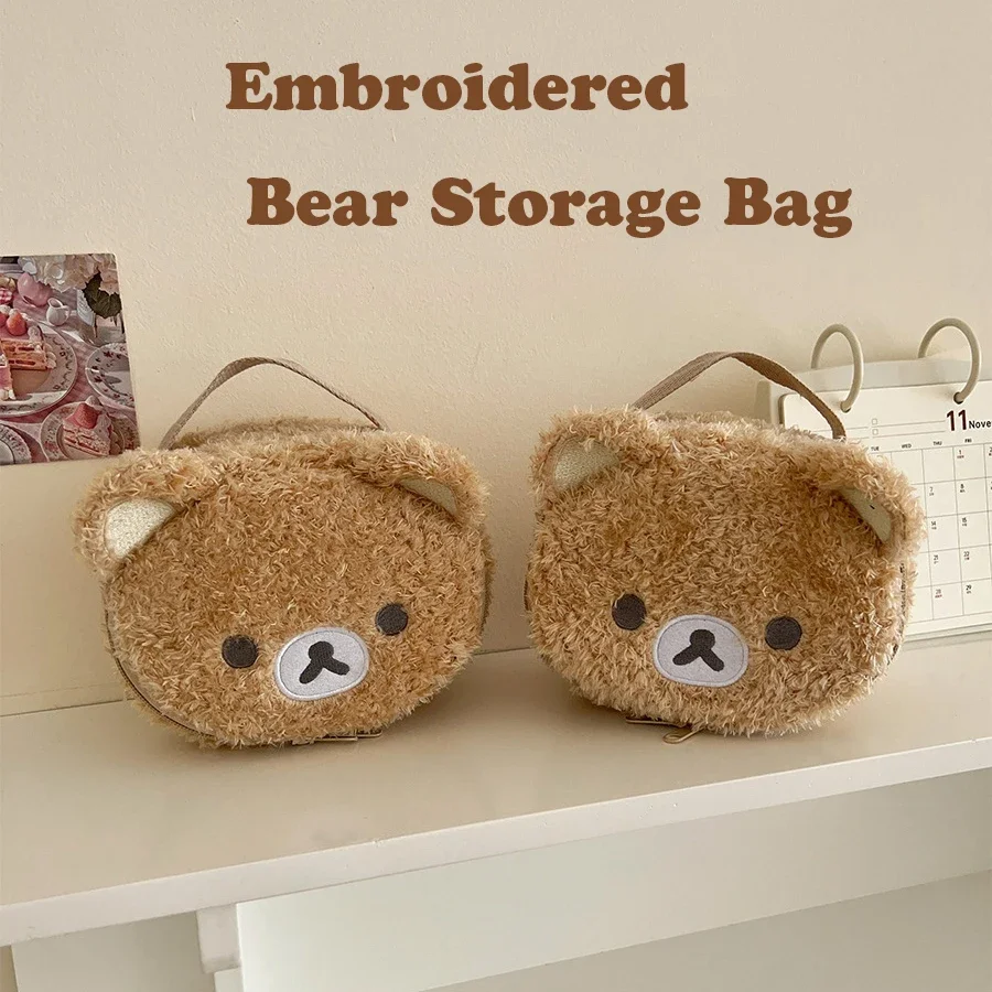 Plushes Makeup Case Anime Relaxed Bear Cosmetic Bag Women Jewelry Storage Pouch Girl Organizer Handbags Gift Hot Sales
Plushes Makeup Case Anime Relaxed Bear Cosmetic Bag Women Jewelry Storage Pouch Girl Organizer Handbags Gift Hot Sales