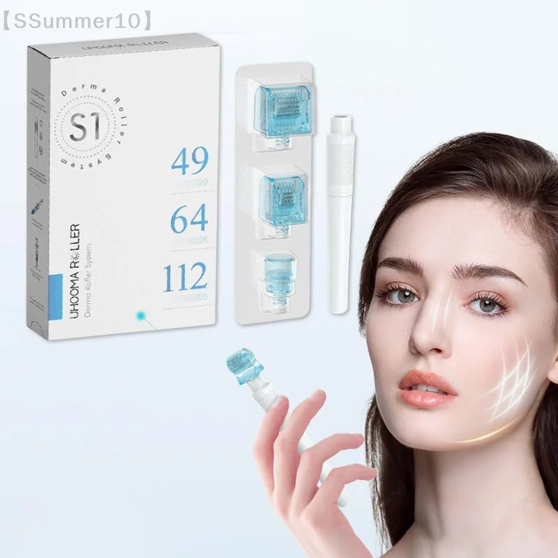 【SSummer10】Derma Microneedle Roller Stamp Set With 0.25mm Needles Adjustable Replaceable Needles Face Roll Skincare Tool【SS】
【SSummer10】Derma Microneedle Roller Stamp Set With 0.25mm Needles Adjustable Replaceable Needles Face Roll Skincare Tool【SS】