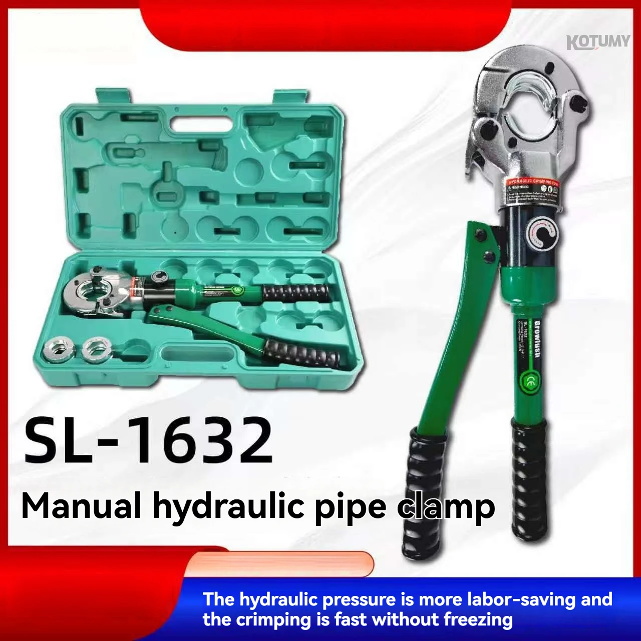 Iron manual hydraulic pipe clamp 1632 copper pipe stainless steel pipe PEX pipe clamp head chrome plated
Iron manual hydraulic pipe clamp 1632 copper pipe stainless steel pipe PEX pipe clamp head chrome plated