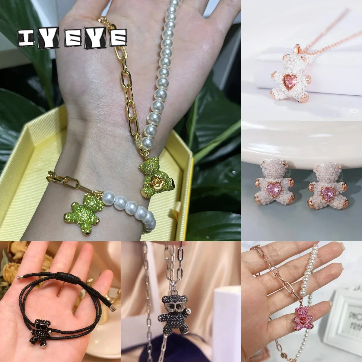 Original High Quality Cute Bear Series Fine Party Jewelry Sets Fashion Pearl Necklaces Bracelet Earrings for Women Romantic Gift
Original High Quality Cute Bear Series Fine Party Jewelry Sets Fashion Pearl Necklaces Bracelet Earrings for Women Romantic Gift