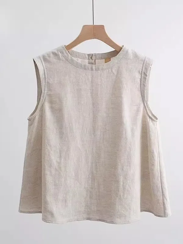 Винтажный хлопковый льняной топ без рукавов, женский летний свободный жилет больших размеров для похудения в стиле ретро, модный круглый жилет Ne Regular...
Винтажный хлопковый льняной топ без рукавов, женский летний свободный жилет больших размеров для похудения в стиле ретро, модный круглый жилет Ne Regular...