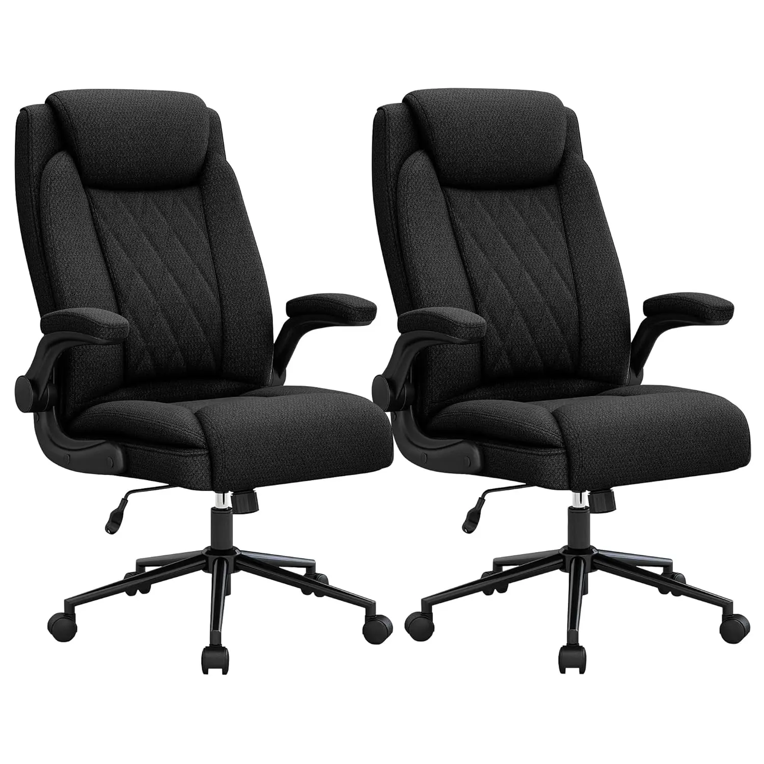 500 Lb Big Tall Office Chair High Back Fabric 120° Tilt Rock Flip Arm 2 Pack, Customized
500 Lb Big Tall Office Chair High Back Fabric 120° Tilt Rock Flip Arm 2 Pack, Customized