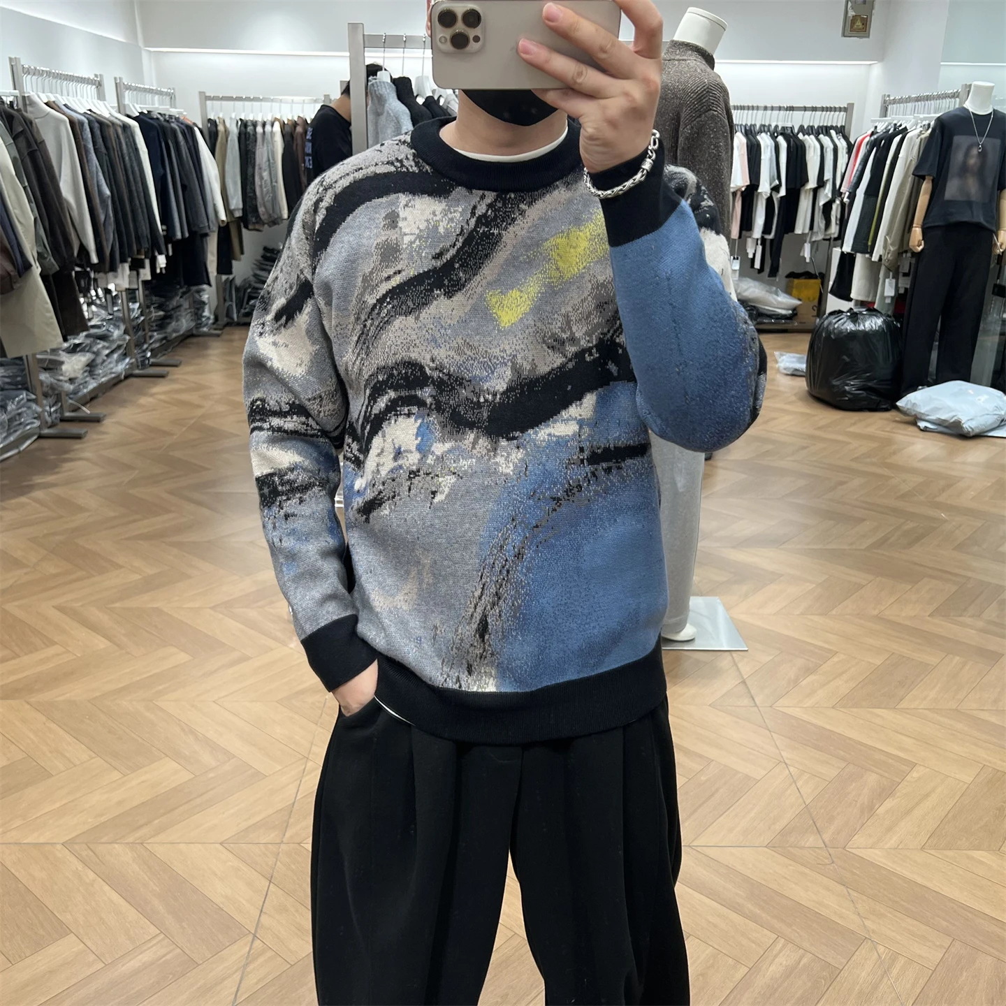 Мужской свитер Thiened Heavyweight, осенне-зимний, повседневный, уличный, свободного кроя, вязаный, с принтом, теплый, дышащий
Мужской свитер Thiened Heavyweight, осенне-зимний, повседневный, уличный, свободного кроя, вязаный, с принтом, теплый, дышащий