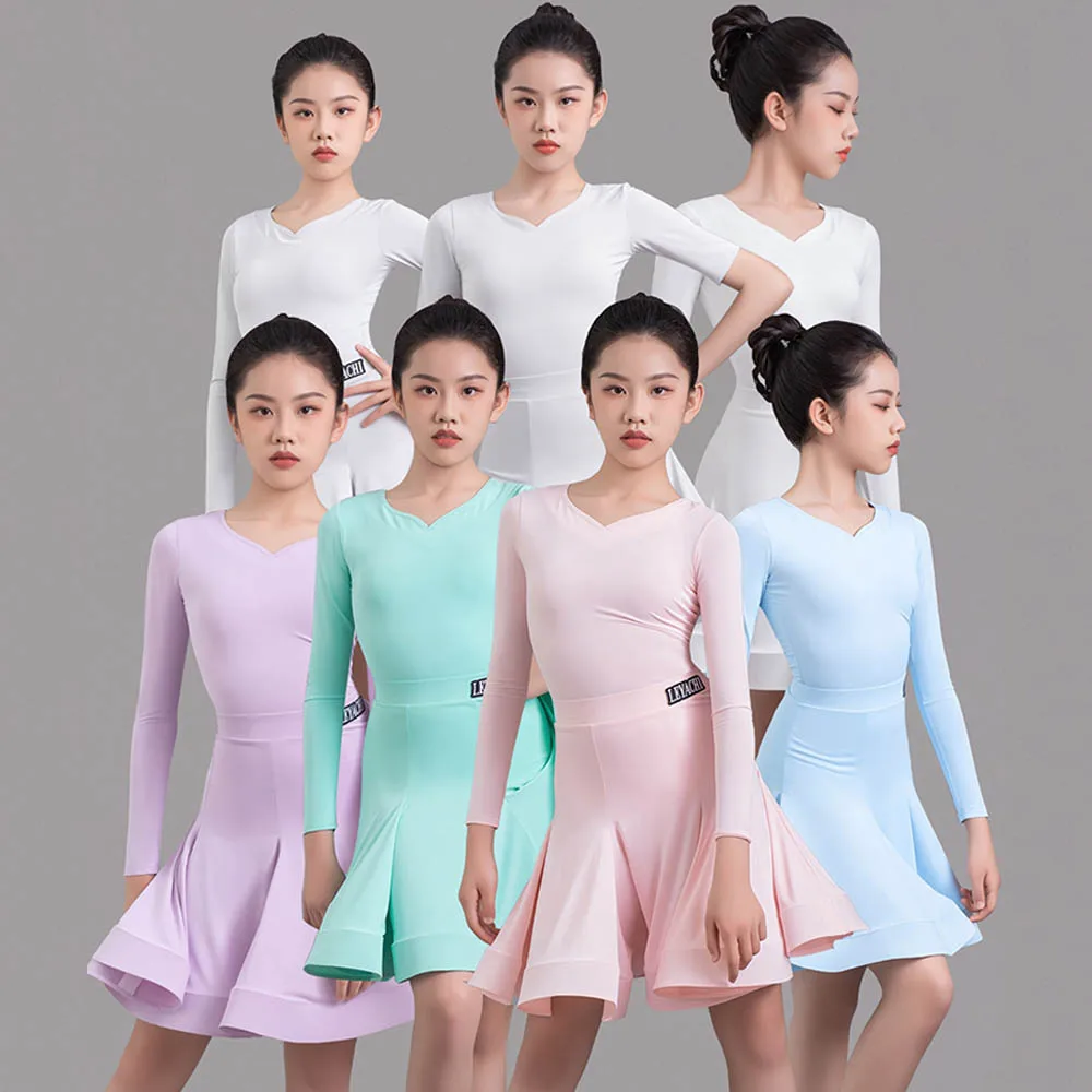 New Girls Latin Dance Competition Suit Samba Cha Cha Dance Stage Wear Practice Clothes Ruffle Skirt Elegant Girls Dresses AMY272
New Girls Latin Dance Competition Suit Samba Cha Cha Dance Stage Wear Practice Clothes Ruffle Skirt Elegant Girls Dresses AMY272
