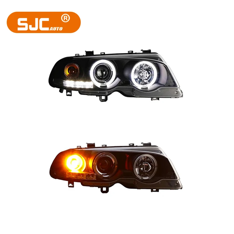 Автомобильные аксессуары SJC для BMW 3 серии E46 2000-2007, галогенные фары, модифицированные дневные ходовые передние фонари Plug and Play
Автомобильные аксессуары SJC для BMW 3 серии E46 2000-2007, галогенные фары, модифицированные дневные ходовые передние фонари Plug and Play