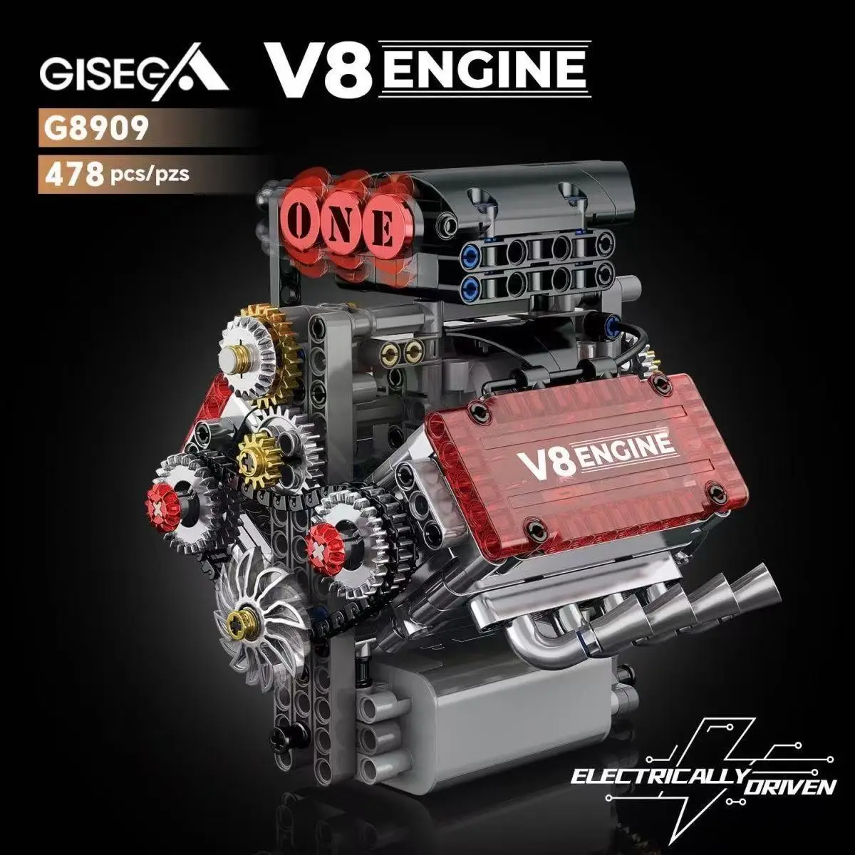New V8 Engine Motorized Simulation Brick Model Electrically Drive Building Blocks Technical Car Parts Creative Toys Gifts Adult
New V8 Engine Motorized Simulation Brick Model Electrically Drive Building Blocks Technical Car Parts Creative Toys Gifts Adult