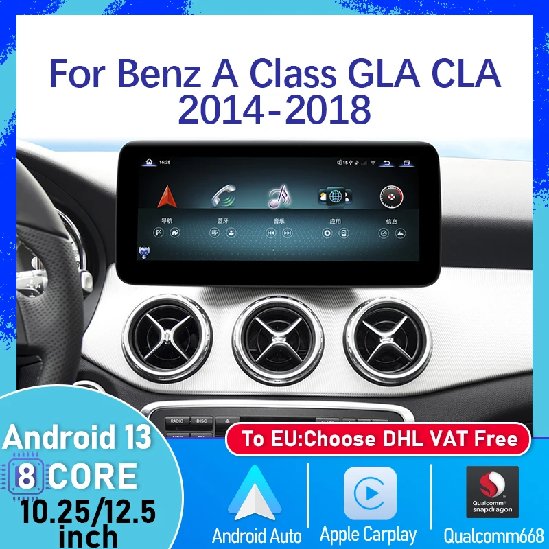 12G+256G Qualcomm 668 Android 13 For Mercedes Benz CLA GLA 2014-2018 Apple Carplay Car Video Player Navigation Multimedia Screen
12G+256G Qualcomm 668 Android 13 For Mercedes Benz CLA GLA 2014-2018 Apple Carplay Car Video Player Navigation Multimedia Screen
