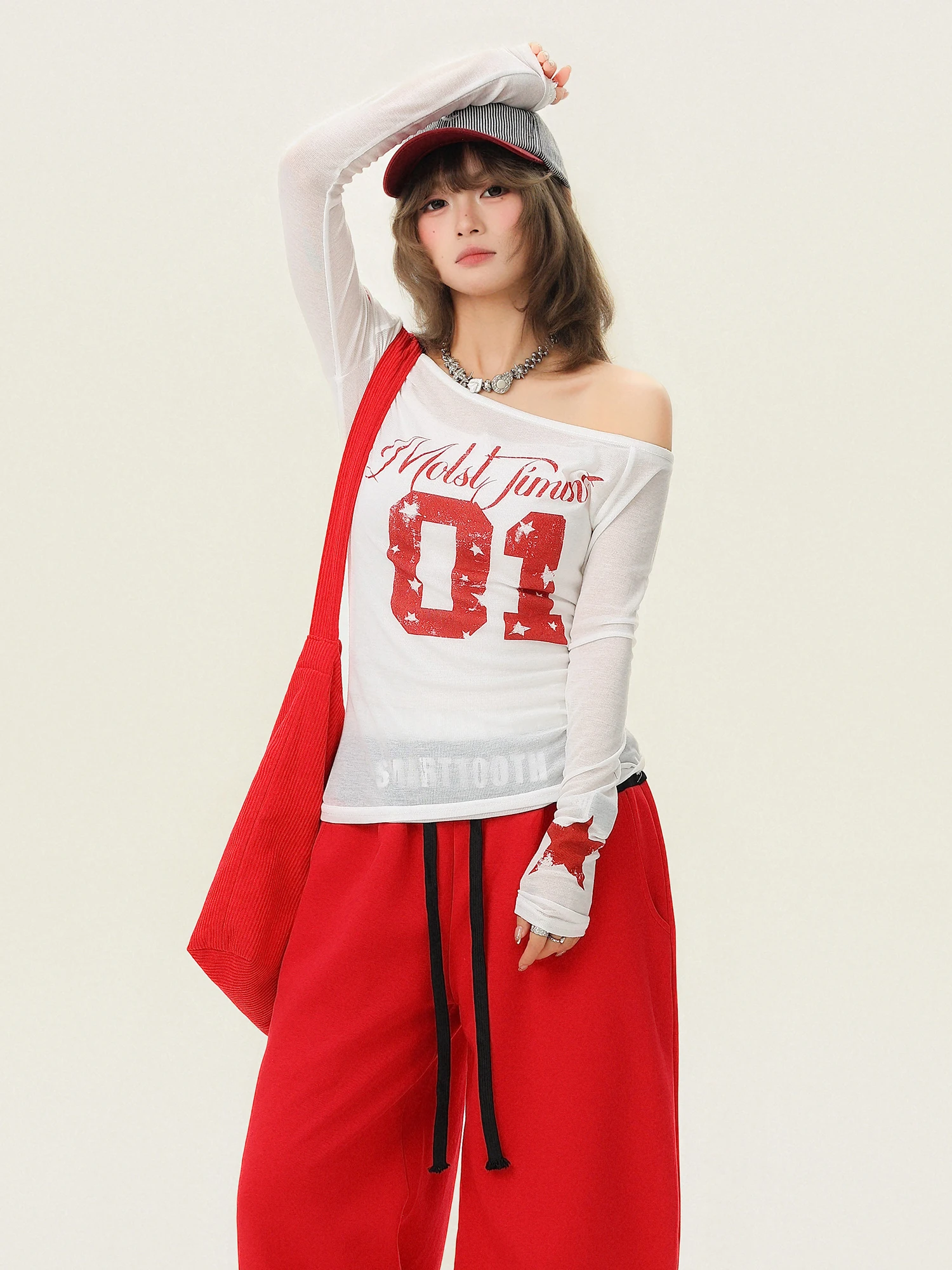Sweet Cool Sle Letter Print Long Sve Slim Fit Women's T-irt Spring Summer Breathable Transparent Casual Cotton Polyest...
Sweet Cool Sle Letter Print Long Sve Slim Fit Women's T-irt Spring Summer Breathable Transparent Casual Cotton Polyest...