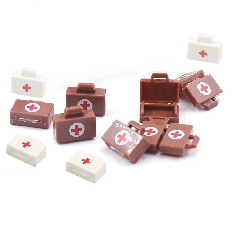 5pcs WW2 Suitcase Medical Box First Aid Kit Military Weapons Army Moc Model City Accessories Building Block Figures Mini Toys
5pcs WW2 Suitcase Medical Box First Aid Kit Military Weapons Army Moc Model City Accessories Building Block Figures Mini Toys