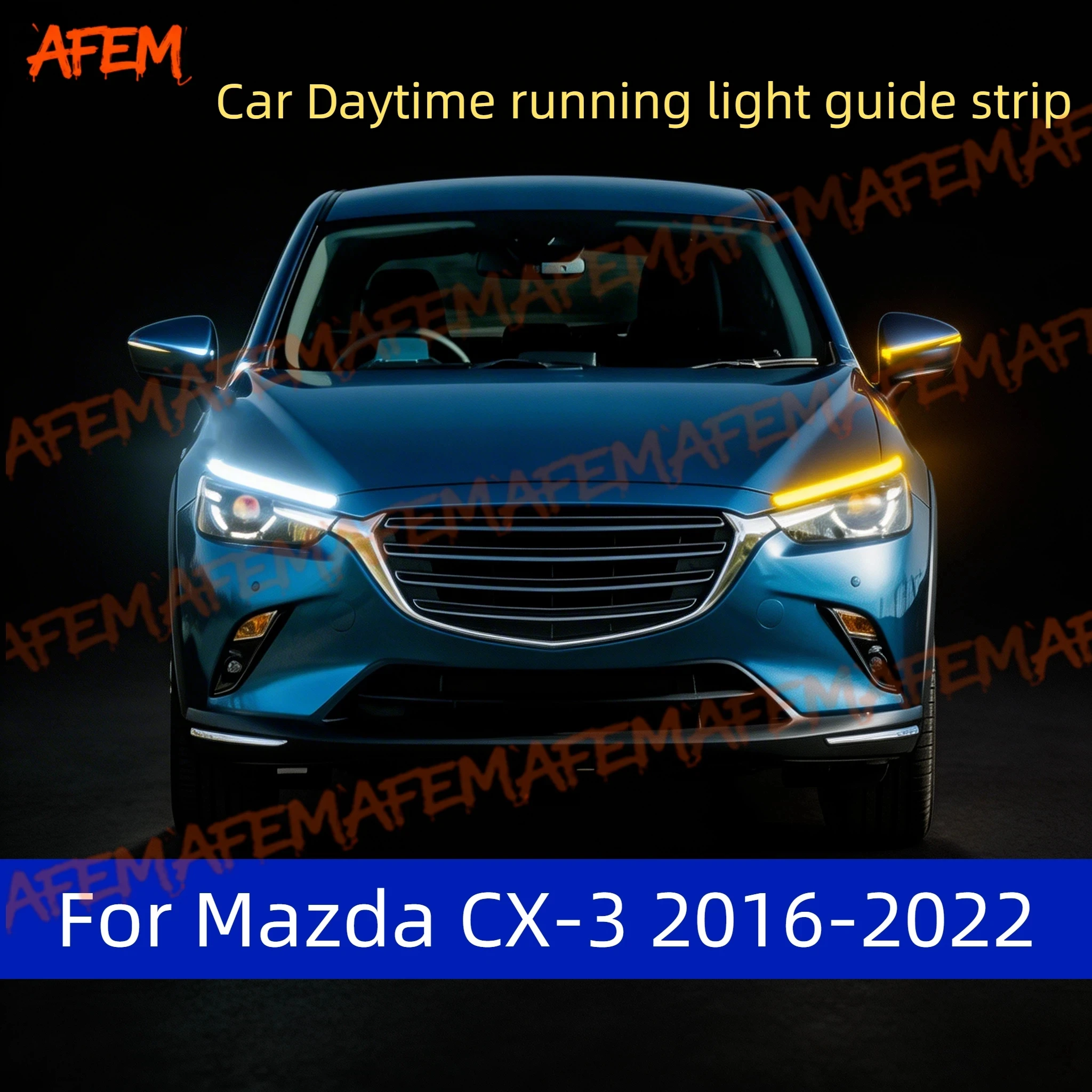 Car DRL Daytime Running Light Start Scan Style Sequential Flowing Turn Signal Light Ultra-Thin LED For Mazda CX-3 2016-2022
Car DRL Daytime Running Light Start Scan Style Sequential Flowing Turn Signal Light Ultra-Thin LED For Mazda CX-3 2016-2022