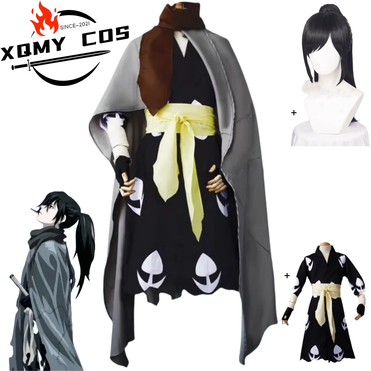 XqAnime Dororo Hyakkimaru Cosplay Costume Japanese Warrior Kimono Robe Cloak Coat Scarf Wig Adult Man Woman Halloween Suit
XqAnime Dororo Hyakkimaru Cosplay Costume Japanese Warrior Kimono Robe Cloak Coat Scarf Wig Adult Man Woman Halloween Suit
