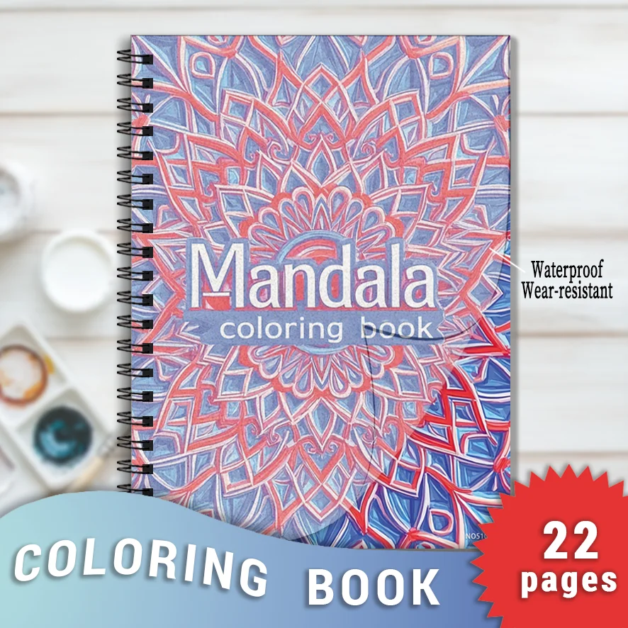 Mandala Adult Coloring Book - 8.3x11.2 inches Stress relief coloring book 22 pages of art therapy illustrations to relieve anxie
Mandala Adult Coloring Book - 8.3x11.2 inches Stress relief coloring book 22 pages of art therapy illustrations to relieve anxie