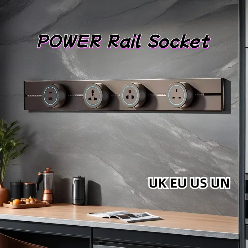 Rail Socket UK EU US UN Standard Round Romovable Adapter Home Wall Mounted/embedded Power Track Socket
Rail Socket UK EU US UN Standard Round Romovable Adapter Home Wall Mounted/embedded Power Track Socket