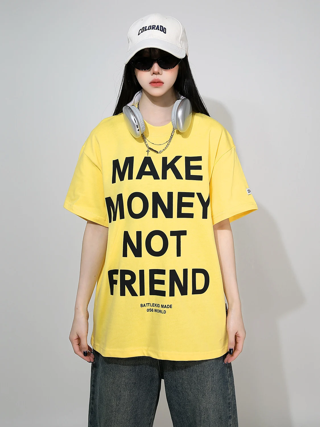 Women's Short Sleeve T-Shirt round Neck Casual Loose Fit Summer Fashion Brand Letter Print Comfortable Cotton Blend Top
Women's Short Sleeve T-Shirt round Neck Casual Loose Fit Summer Fashion Brand Letter Print Comfortable Cotton Blend Top