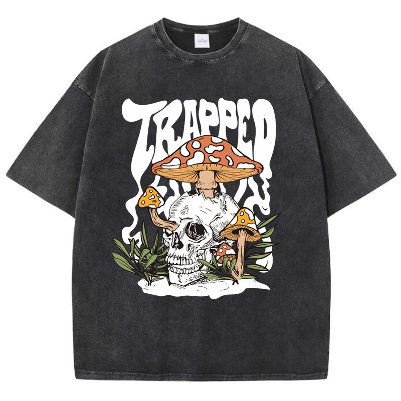 Horror Skull Printed Printing Womans Washed T-Shirts Comfortable Soft Breathable Cotton Water Washe Tops Summer Female Clothes
Horror Skull Printed Printing Womans Washed T-Shirts Comfortable Soft Breathable Cotton Water Washe Tops Summer Female Clothes