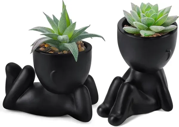 Set of 2 Fake Plants Artificial Succulent Plants for Office Desk Accessories Black Bathroom Home Room Aesthetic Decor Indoor
Set of 2 Fake Plants Artificial Succulent Plants for Office Desk Accessories Black Bathroom Home Room Aesthetic Decor Indoor