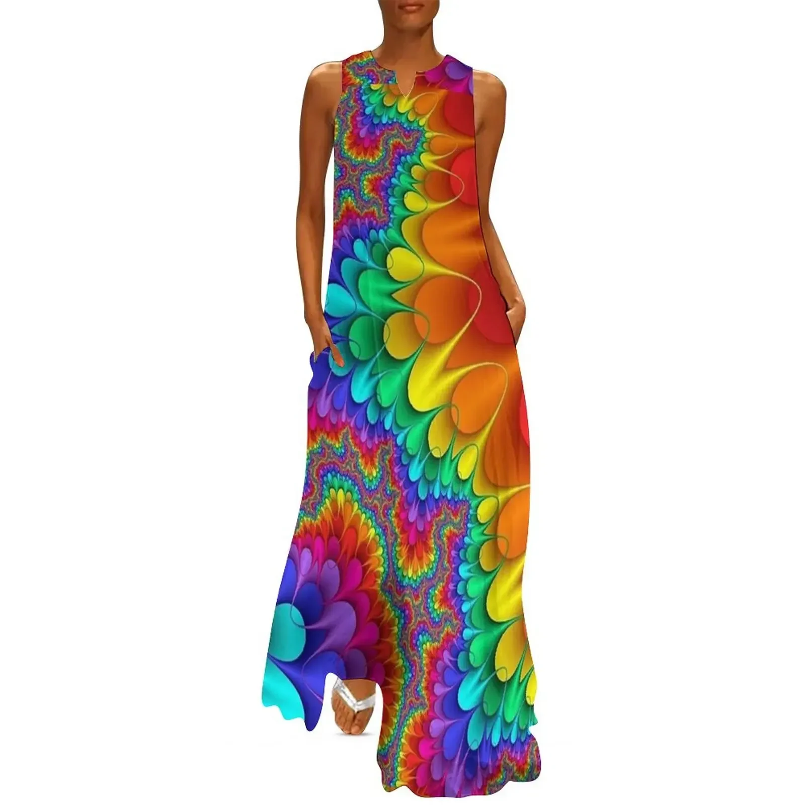 Psychedelic Rainbow Splash Long Dress Casual dresses women's clothing trend 2025 loose summer dress Dress for girls
Psychedelic Rainbow Splash Long Dress Casual dresses women's clothing trend 2025 loose summer dress Dress for girls