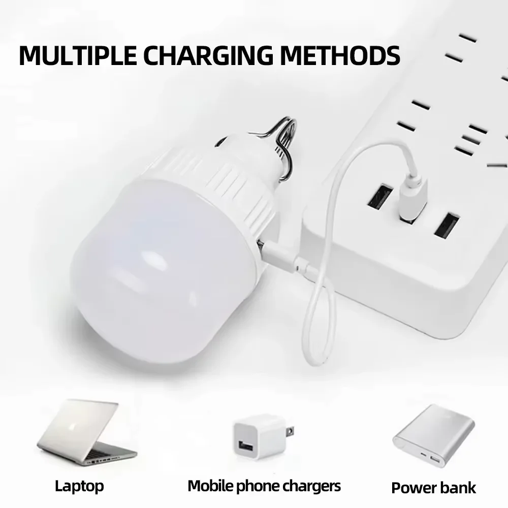 New USB Rechargeable LED Lamp Bulbs Waterproof Super Bright Emergency Light 30W 3 Lighting Modes Camping Light Outdoor Use
New USB Rechargeable LED Lamp Bulbs Waterproof Super Bright Emergency Light 30W 3 Lighting Modes Camping Light Outdoor Use