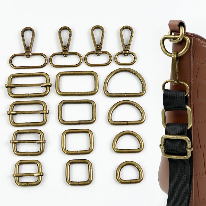 5/10Pcs Bronze Metal Buckles 20/25/32/38mm O D Ring Hook Bag Strap Adjuster Clasp Webbing Slider Carabiner Clip Buckle Accessory
5/10Pcs Bronze Metal Buckles 20/25/32/38mm O D Ring Hook Bag Strap Adjuster Clasp Webbing Slider Carabiner Clip Buckle Accessory