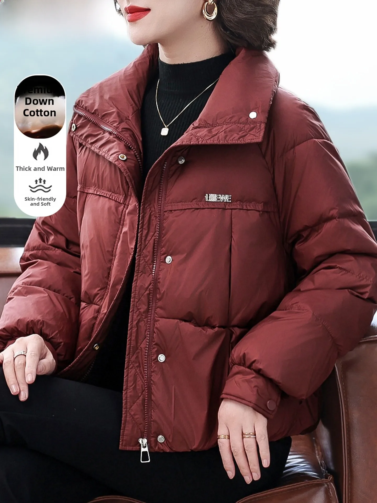 Утепленная хлопковая куртка для женщин среднего возраста, зимняя одежда для мам, повседневная, свободного кроя, ветрозащитная, теплая, на молнии, однотонная
Утепленная хлопковая куртка для женщин среднего возраста, зимняя одежда для мам, повседневная, свободного кроя, ветрозащитная, теплая, на молнии, однотонная