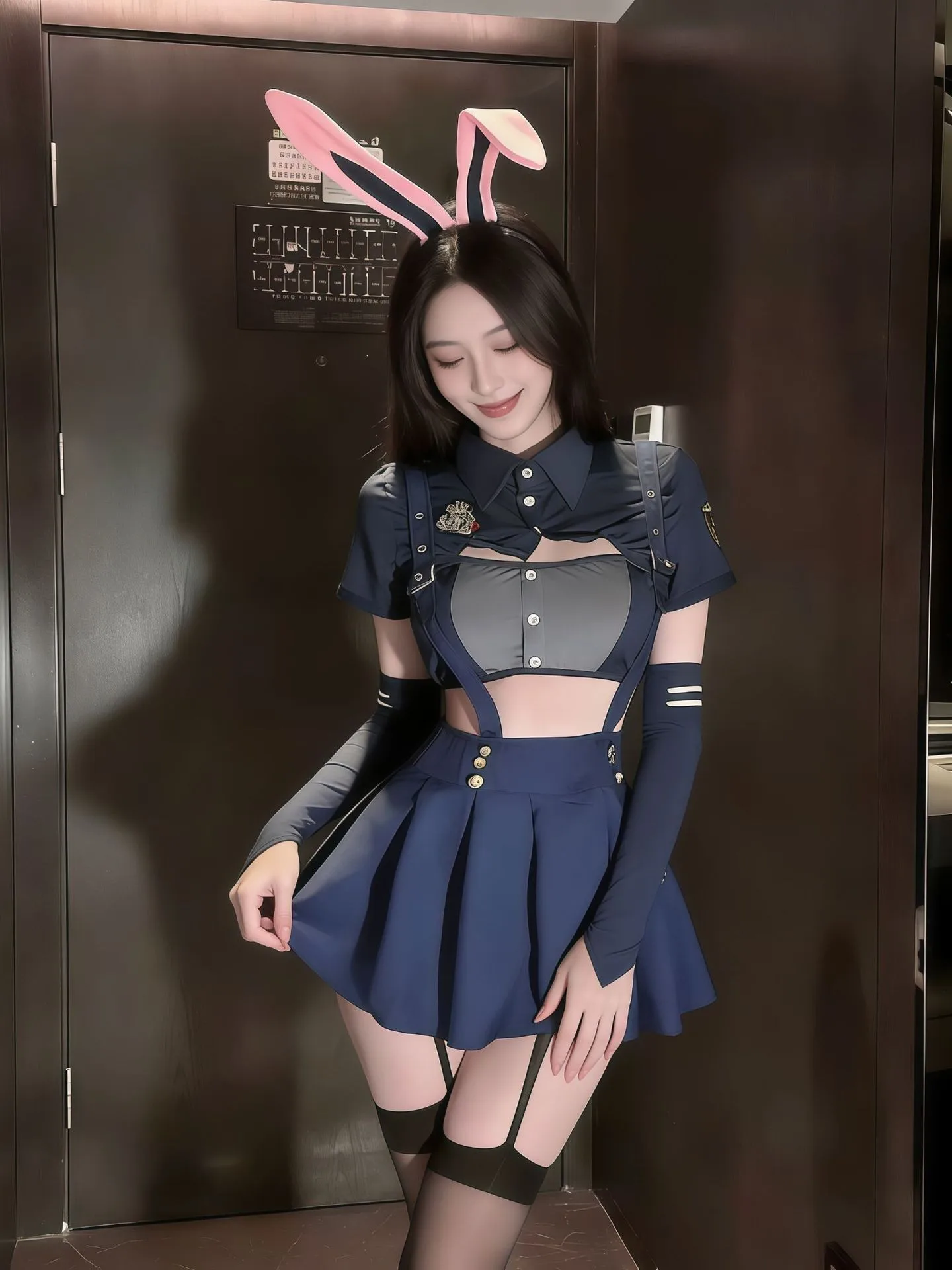 Easter Bunny Women's Police Officer Cosplay Uniform Short Skirt Set Halloween Role-playing Workwear Female Rabbit Suit
Easter Bunny Women's Police Officer Cosplay Uniform Short Skirt Set Halloween Role-playing Workwear Female Rabbit Suit