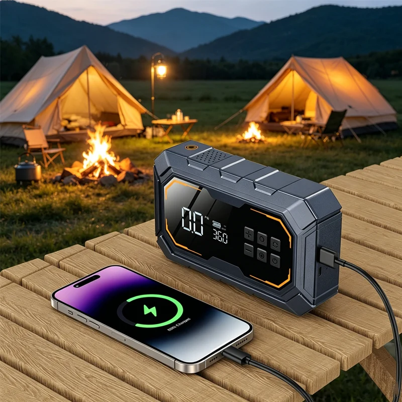 High Power Bank Portable 6000mAh 12V Jump Starter Power Bank Supply Screen With Tools for Outdoor Car Starting Device Phone Camping
High Power Bank Portable 6000mAh 12V Jump Starter Power Bank Supply Screen With Tools for Outdoor Car Starting Device Phone Camping