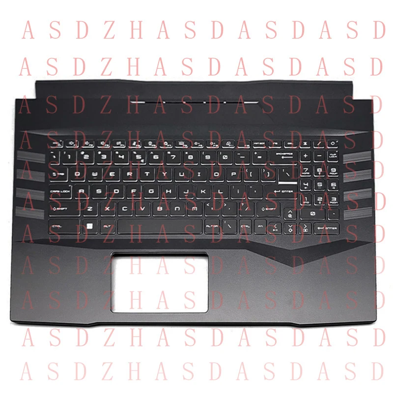 Новая панель для рук (пальмрест) с клавиатурой с подсветкой для MSI Pulse GL76 11UDK SCK MS-17L1, черная, раскладка US
Новая панель для рук (пальмрест) с клавиатурой с подсветкой для MSI Pulse GL76 11UDK SCK MS-17L1, черная, раскладка US