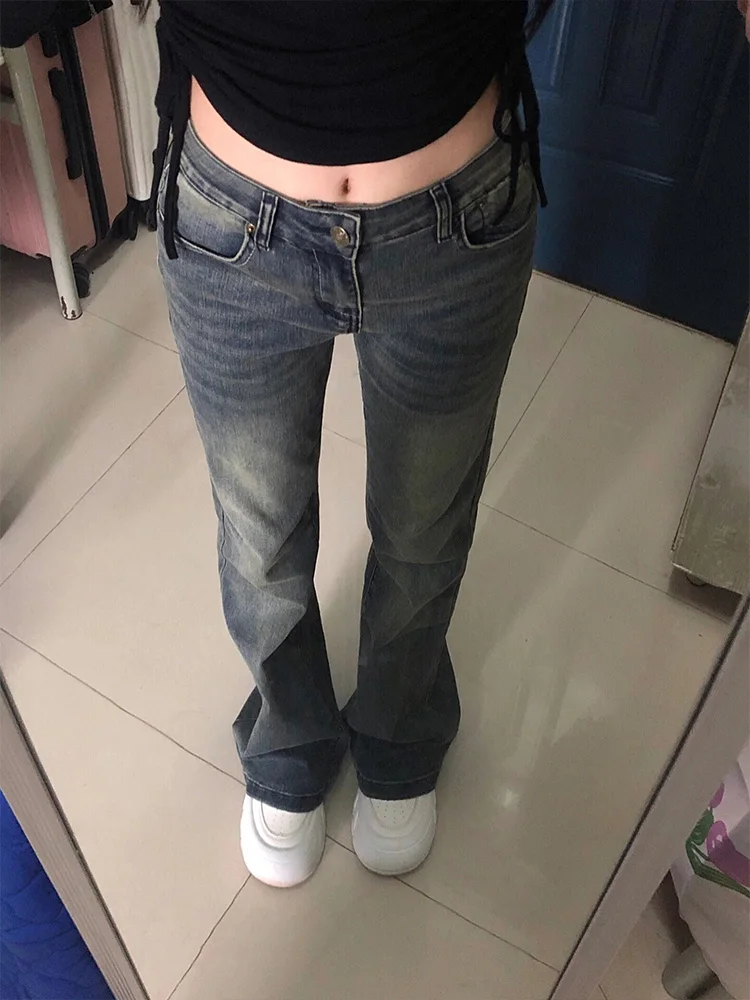 Джинсы в американском стиле ретро с низкой талией, женские весенне-осенне-зимние утягивающие широкие брюки на высоком каблуке
Джинсы в американском стиле ретро с низкой талией, женские весенне-осенне-зимние утягивающие широкие брюки на высоком каблуке