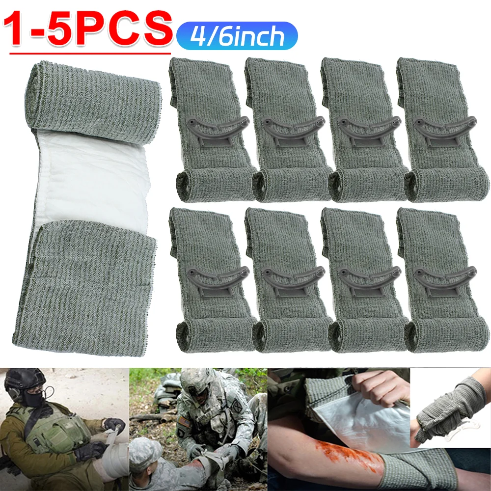 1-5 шт. израильская повязка для оказания первой помощи, кровоостанавливающая повязка для травм, травматические экстренные компрессионные повязки для ран, медицинская помощь
1-5 шт. израильская повязка для оказания первой помощи, кровоостанавливающая повязка для травм, травматические экстренные компрессионные повязки для ран, медицинская помощь