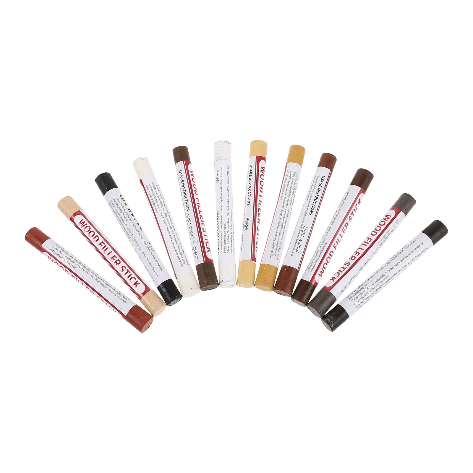 12Pcs Furniture Touch Up Repair Markers Multicolor Wax Crayons for Dents Cabinet Floor Repair Wood Stain
12Pcs Furniture Touch Up Repair Markers Multicolor Wax Crayons for Dents Cabinet Floor Repair Wood Stain