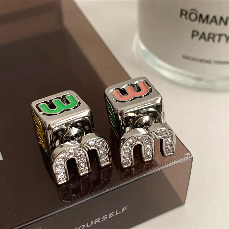 Colorful Oil Drop Diamond Letter M Earrings for Women Daily Wear Birthday Party Gifts
Colorful Oil Drop Diamond Letter M Earrings for Women Daily Wear Birthday Party Gifts