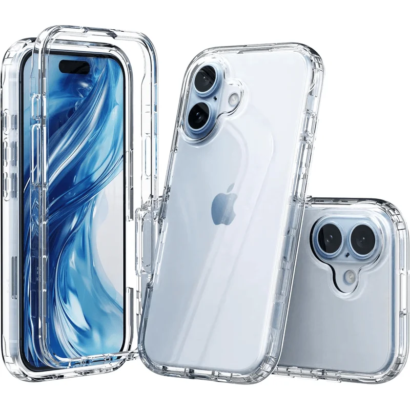 360° Clear Full Body Coverage Clear Phone Case For iPhone 16 15 14 Pro Max Case Plus 13 11 12 XS XR PC+Acrylic Shockproof Cases
360° Clear Full Body Coverage Clear Phone Case For iPhone 16 15 14 Pro Max Case Plus 13 11 12 XS XR PC+Acrylic Shockproof Cases