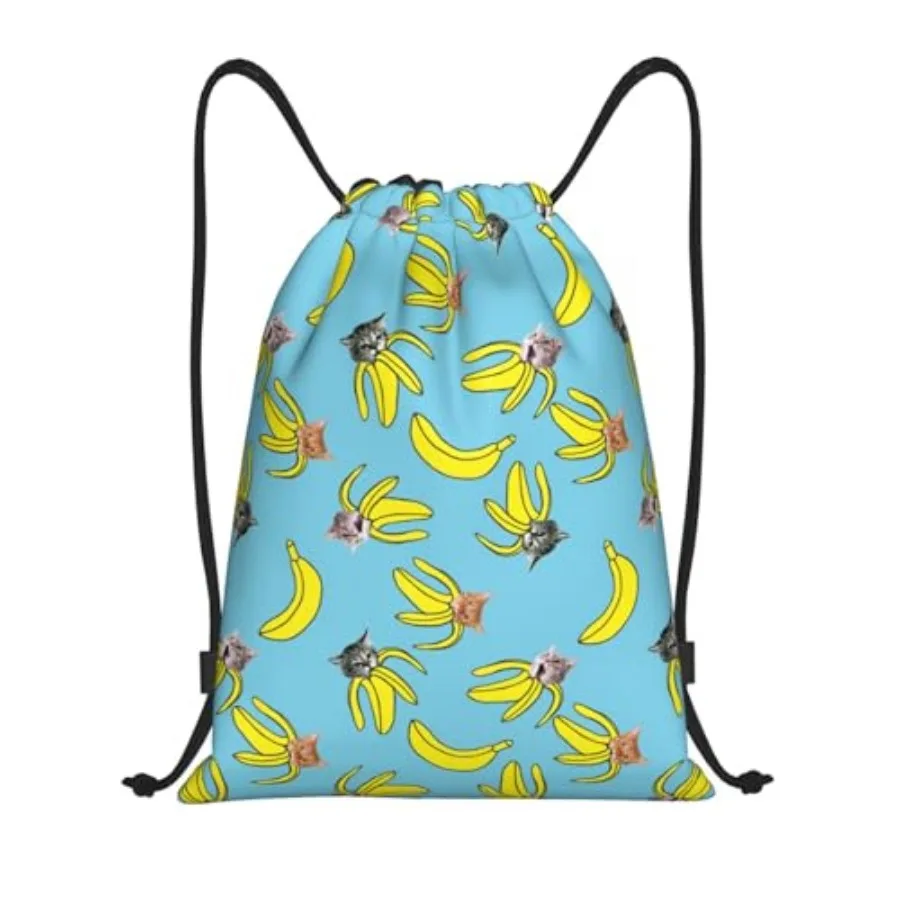 Funny Cat Banana Bananas Drawstring Bags Backpack Bag Sport Gym Sack String Bag Yoga Dance Travel Bag For Men Women
Funny Cat Banana Bananas Drawstring Bags Backpack Bag Sport Gym Sack String Bag Yoga Dance Travel Bag For Men Women