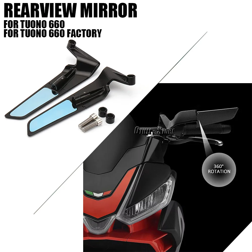 Motorcycle accessories Wind Wing Adjustable Rotating Rearview Mirror For Aprilia Tuono 660 TUONO660 Factory 2021 2022 2023
Motorcycle accessories Wind Wing Adjustable Rotating Rearview Mirror For Aprilia Tuono 660 TUONO660 Factory 2021 2022 2023