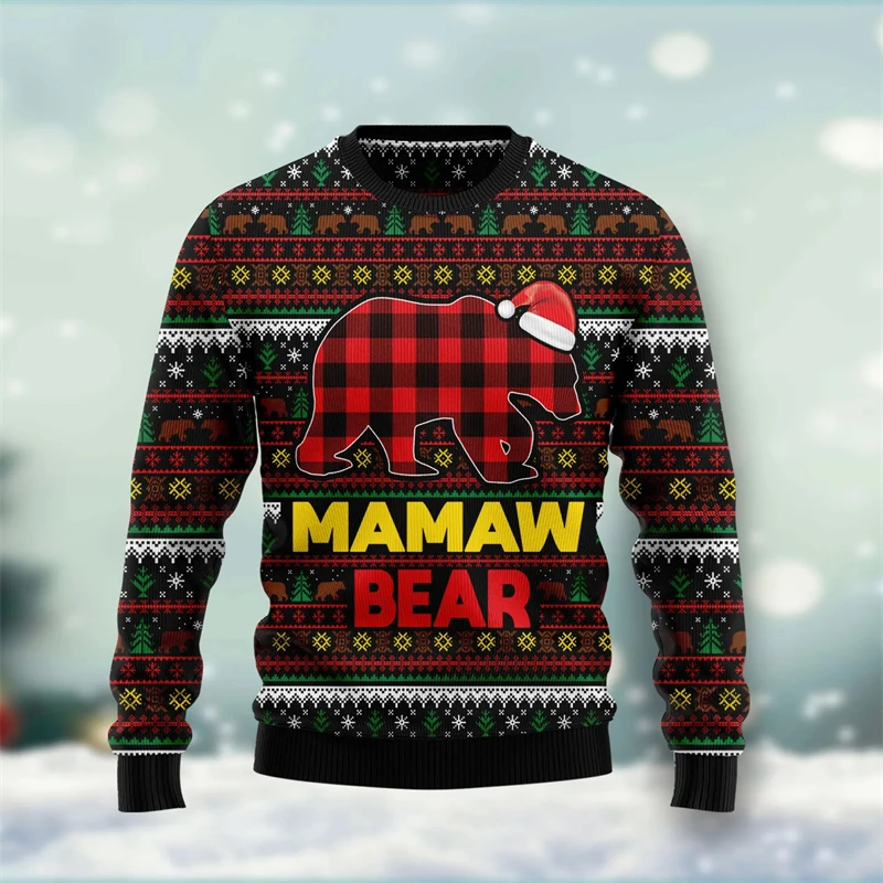 Merry Christmas Moose & Bear Pattern 3D Printed Sweaters For Man Ugly Christmas Sweater Winter Unisex Casual Warm Pullover Tops
Merry Christmas Moose & Bear Pattern 3D Printed Sweaters For Man Ugly Christmas Sweater Winter Unisex Casual Warm Pullover Tops