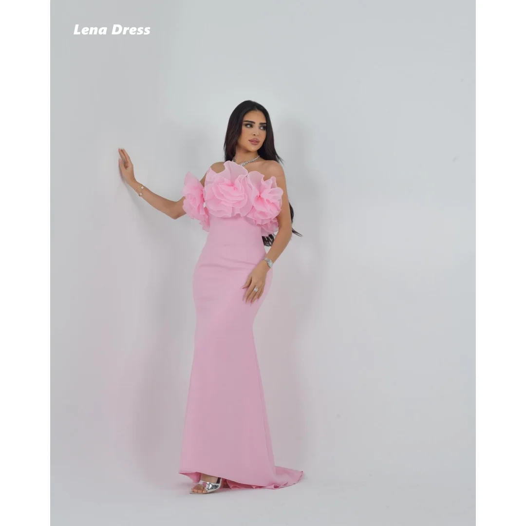 Lena Pink Evening Dresses Woman Elegant Long Evening Dress Woman Customized Party Dresses Luxury 3D Flowers Fish Tail Sleeveless
Lena Pink Evening Dresses Woman Elegant Long Evening Dress Woman Customized Party Dresses Luxury 3D Flowers Fish Tail Sleeveless